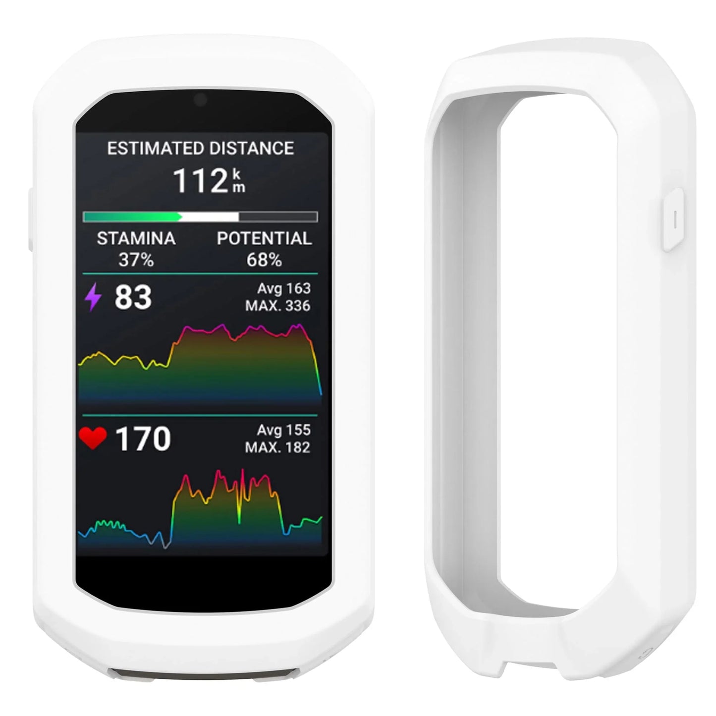Garmin Edge 1050 Premium Cycling Computer Bundle - Color Touchscreen, Built-in Speaker, Training & Group Ride, Road Alerts with PlayBetter Silicone Case (White), Screen Protectors, Tether & More